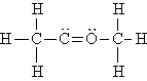 <strong>Select the best Lewis structure for acetone, CH<sub>3</sub>COCH<sub>3</sub>.</strong> A) B) C) D) E)