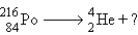 <strong>Polonium is a radioactive isotope which decays by the loss of an alpha particle. What is the second product of this decay?</strong> A) B) C) D) E) none of these