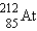 <strong>Polonium is a radioactive isotope which decays by the loss of an alpha particle. What is the second product of this decay?</strong> A) B) C) D) E) none of these