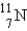 <strong>Some radioactive isotopes decay by emitting a positron. Which new nuclide is formed when undergoes radioactive decay by positron production?</strong> A) B) C) D) E)