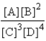 <strong>Choose the correct equilibrium expression for the following reaction. A(s) + 2B(l) 3C(aq) + 4D(aq)</strong> A) B) C) D) E) none of these