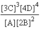 <strong>Choose the correct equilibrium expression for the following reaction. A(s) + 2B(l) 3C(aq) + 4D(aq)</strong> A) B) C) D) E) none of these