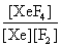 <strong>In the presence of ultraviolet light, the inert gas xenon (Xe) will react with fluorine (F<sub>2</sub>) gas to produce solid XeF<sub>4</sub>. What is the equilibrium expression for this reaction?</strong> A) B) C) D) E)
