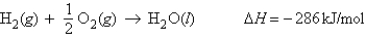 <strong>For the reaction Calculate the enthalpy change when 4.73 g of hydrogen gas is reacted with excess oxygen.</strong> A) -60.5 kJ B) 671 kJ C) -671 kJ D) E) -