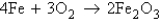 <strong>The rusting of iron is represented by the equation . If you have a 1.45-mol sample of iron, how many moles of Fe<sub>2</sub>O<sub>3</sub> will there be after the iron has rusted completely?</strong> A) 0.483 mol B) 0.725 mol C) 0.97 mol D) 1.45 mol E) 2.18 mol
