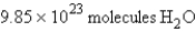 <strong>For the reaction how many molecules of H<sub>2</sub>O can be produced from 32.7 g of NaOH and excess Cl<sub>2</sub>?</strong> A) B) C) D) E)