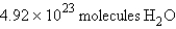 <strong>For the reaction how many molecules of H<sub>2</sub>O can be produced from 32.7 g of NaOH and excess Cl<sub>2</sub>?</strong> A) B) C) D) E)