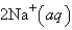 <strong>An aqueous solution of potassium chloride is mixed with an aqueous solution of sodium nitrate. The net ionic equation contains which of the following species (when balanced in standard form)?</strong> A) B) C) D) E) No net ionic equation exists for this reaction.