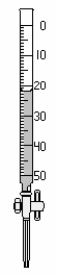 <strong>Using zero as your reference point, how much liquid has left the buret? Use the correct number of significant figures. </strong> A) 20 mL B) 22 mL C) 22.0 mL D) 38 mL E) 38.0 mL