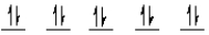 <strong>A complex ion is a square planar complex. It has a d<sup>8</sup> electron configuration. What is the most reasonable d orbital scheme for this complex?</strong> A) B) C) D) E)