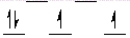 <strong>Which of the following crystal field diagrams is correct for Mn(CN)<sub>6</sub><sup>3-</sup> , where CN<sup>-</sup> is a strong-field ligand?</strong> A) B) C) D) E) none of these