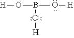 <strong>The Lewis structure for H<sub>3</sub>BO<sub>3</sub> is</strong> A) B) C) D) E)