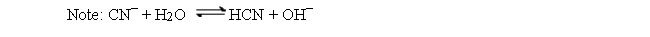 If K<sub>a</sub> for HCN is 6.2 × 10<sup>-10</sup>, what is K<sub>b</sub> for CN<sup>-</sup>?  