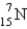 <strong>Which is the symbol for the isotope of nitrogen that has 7 protons and 8 neutrons?</strong> A) B) C) D)
