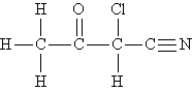 <strong>Consider the molecule and the following hybridization choices: What is the hybridization of the carbon atom that is bonded to chlorine?</strong> A)sp B)sp<sup>2</sup> C)sp<sup>3</sup> D)dsp<sup>3</sup> E)d<sup>2</sup>sp<sup>3</sup>
