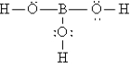 <strong>The Lewis structure for H<sub>3</sub>BO<sub>3</sub> is</strong> A)   B)   C)   D)   E)   <div style=padding-top: 35px> 