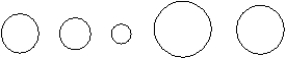 Match the ions below with the pictures that represent their relative sizes.Justify your answers. Ions: Se<sup>2</sup><sup>-</sup> K<sup>+</sup> Ga<sup>3+</sup> Br<sup>-</sup><sup> </sup> Ca<sup>2+</sup>