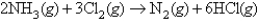 <strong>A mixture is prepared from 15.0 L of ammonia and 15.0 L chlorine measured at the same conditions;these compounds react according to the following equation:   When the reaction is completed,what is the volume of each gas (NH<sub>3</sub>,Cl<sub>2</sub>,N<sub>2</sub>,and HCl,respectively)? Assume the final volumes are measured under identical conditions.</strong> A)0.00 L,5.00 L,7.50 L,45.0 L B)5.00 L,0.00 L,5.00 L,30.0 L C)0.00 L,0.00 L,7.50 L,45.0 L D)0.00 L,0.00 L,5.00 L,30.0 L E)0.00 L,10.0 L,15.0 L,90.0 L <div style=padding-top: 35px> 