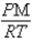 <strong>If M is the molar mass,R the gas constant,T the temperature,and P its pressure,which of the following expressions represents the density of a gas?</strong> A)   B)   C)   D)   E)   <div style=padding-top: 35px> 