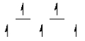 Here are some crystal field representations of d electrons in an octahedral complex: I) II) III) IV) V) Choose the representation that fits the transition metal atom in the following species: -K<sub>4</sub>Fe(CN)<sub>6</sub>