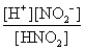<strong>For the equilibrium that exists in an aqueous solution of nitrous acid (HNO<sub>2</sub>,a weak acid),the equilibrium constant expression is:</strong> A)K =   B)K =   C)K = [H<sup>+</sup>][NO<sub>2</sub><sup>-</sup>] D)K =   E)none of these <div style=padding-top: 35px> 