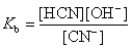If K<sub>a</sub> for HCN is 6.17 \times 10<sup>-</sup><sup>10</sup>,what is K<sub>b</sub> for CN<sup>-</sup>? Note: CN<sup>-</sup> + H<sub>2</sub>O HCN + OH<sup>-</sup>
