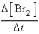 <strong>The balanced equation for the reaction of bromate ion with bromide ion in acidic solution is given by: At a particular instant in time,the value of is mol/L s.What is the value of in the same units?</strong> A) B) C) D) E)