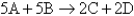 <strong>For the reaction ,at a particular instant in time,the rate of the reaction is 0.0223 M/s.What is the rate of change of A?</strong> A)-0.0223 M/s B)0.112 M/s C)-0.112 M/s D)-0.00446 M/s E)0.00446 M/s