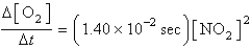 <strong>The reaction   obeys the rate law:   at 500.K. If the initial concentration of NO<sub>2</sub> is 1.00 M,how long will it take for the [NO<sub>2</sub>] to decrease to 35.8% of its initial value?</strong> A)45.9 s B)73 s C)128 s D)   s E)cannot be determined from this data <div style=padding-top: 35px> 