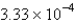 <strong>Express the number 0.000333 in scientific notation.</strong> A) B) C) D) E)