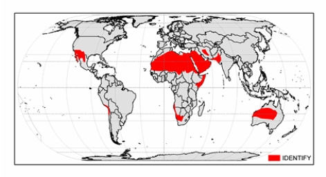The climate shown on the map below is  