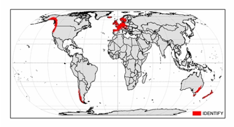 <strong>The climate zone shown on the map below is  </strong> A) humid continental mild-summer. B) humid subtropical hot-summer. C) Mediterranean dry-summer. D) humid continental hot-summer. E) marine west-coast. <div style=padding-top: 35px> 