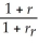 <strong>Which of the following formulas is INCORRECT?</strong> A)i = - 1 B)1 + r<sub>r</sub> = C)r<sub>r</sub> ≈ i - r D)r<sub>r</sub><sub> </sub>=