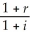<strong>Which of the following formulas is INCORRECT?</strong> A)i = - 1 B)1 + r<sub>r</sub> = C)r<sub>r</sub> ≈ i - r D)r<sub>r</sub><sub> </sub>=