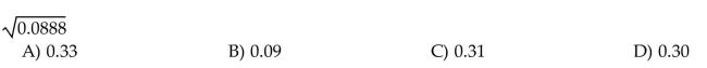 Find the square root, rounded to hundredths if necessary.