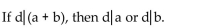 Classify as true or false, assuming that a, b, c, and d are whole numbers an