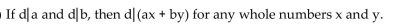 Classify as true or false, assuming that a, b, c, and d are whole numbers an