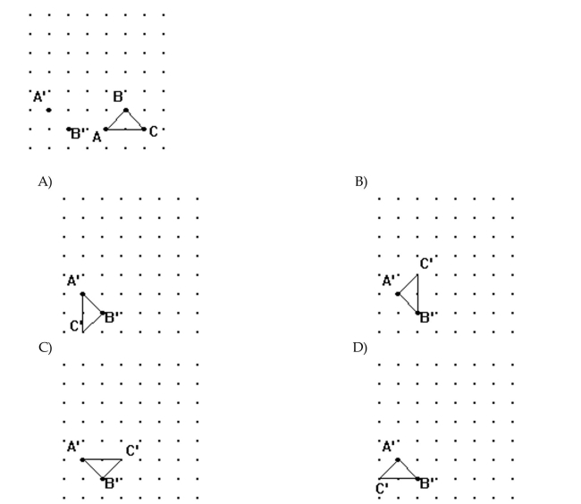 A rotation has sent A to A' and B to B'. Find the image of the given figure.