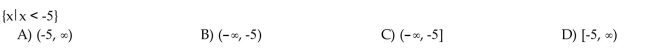 Write interval notation.