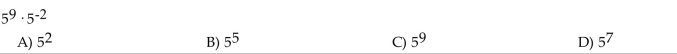 Express the following using negative exponents.
