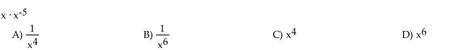 Express the following using negative exponents.