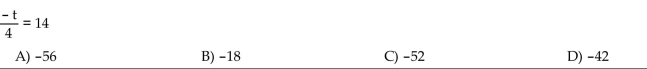 Solve the equation using the addition principle.