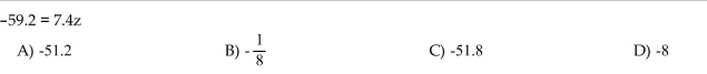 Solve the equation using the addition principle.