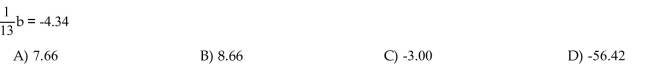 Solve the equation using the addition principle.