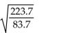 <strong>Use a calculator to approximate to three decimal places. </strong> A)1251.868 B)2.673 C)1.635 D)-0.365