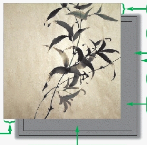 <strong> Which of the following properties creates a 3D shadow effect like the kind in the accompanying figure?</strong> A) 3D-shadow B) box-shadow C) drop-shadow D) h-shadow