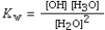 <strong>Which of the following is the correct equilibrium expression for the autoionization of water?</strong> A)K<sub>w</sub> = [H<sub>2</sub>O]<sup>2</sup> B)   C)K<sub>w</sub> = [OH][H<sub>3</sub>O] D)K<sub>w</sub> = [OH<sup>-</sup>][H<sub>3</sub>O<sup>+</sup>] E)   <div style=padding-top: 35px> 