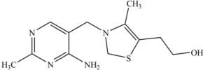 The structure of Vitamin B1,thiamine,is shown here.Vitamin B1 is most soluble in _________.