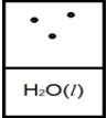 Below is a representation of liquid water in equilibrium with its water vapor in a rigid container at 35ºC.The circles represent water vapor. Which diagram below best represents liquid water in equilibrium with its water vapor at 70ºC? The heat of vaporization of water is 40.7 kJ/mol.(R = 8.314 J/K • mol)