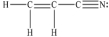 <strong>How many π bonds are there in one molecule of acrylonitrile (shown below)? </strong> A)1 B)2 C)3 D)5 E)9